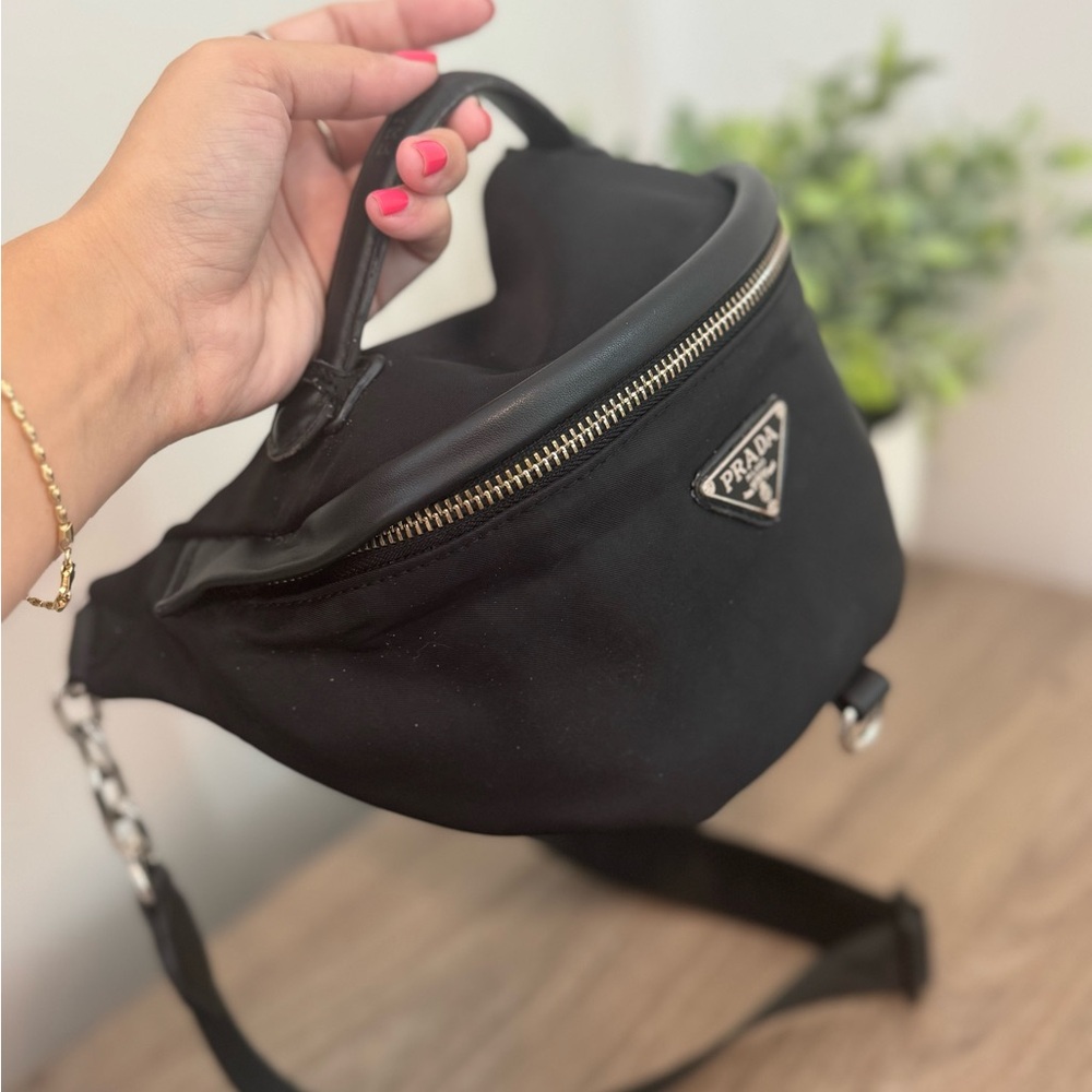 Prada Black Nylon Belt Bag